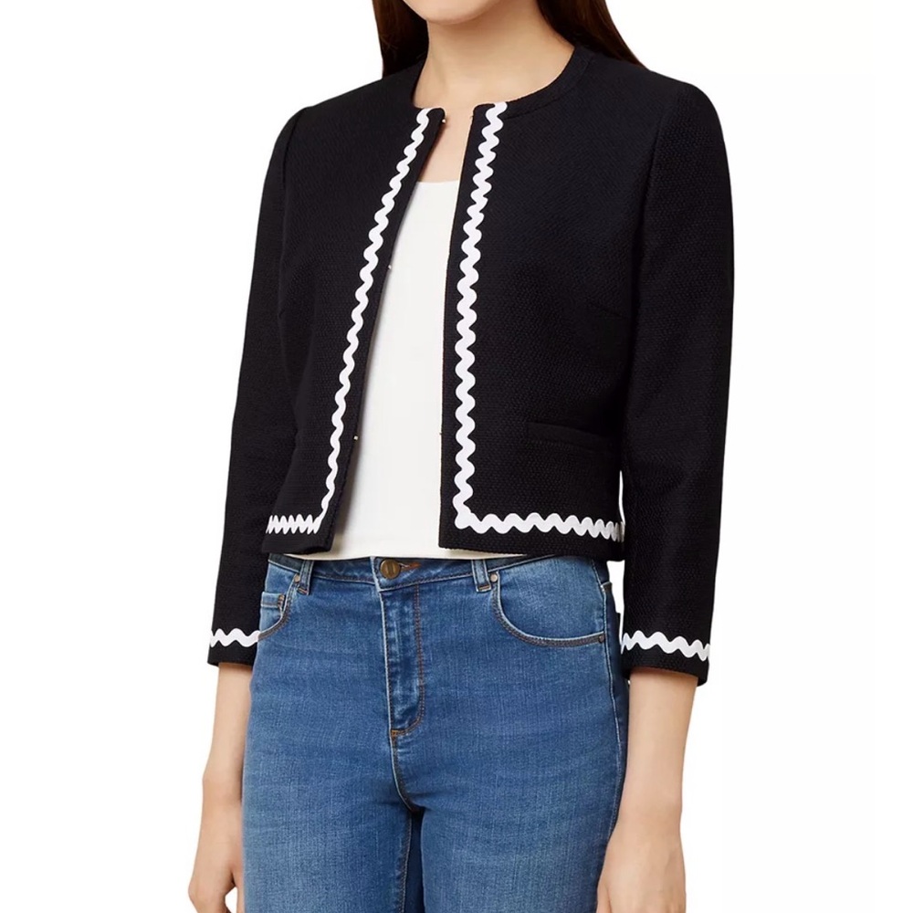 Hobbs London Melonie Ric Rac
Trim Blazer Jacket navy blue (mix24)